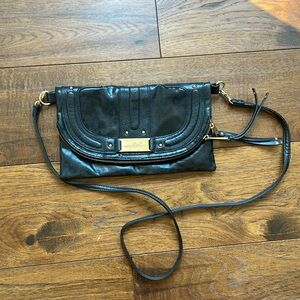 Under One Sky Black Crossbody Clutcj